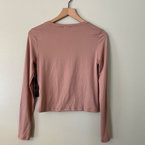 𝅺Zobha NEW Laura Twist Top Long Sleeve Athletic Women’s Size Medium - Picture 4 of 8